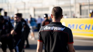 I tecnici Andreani nel paddock