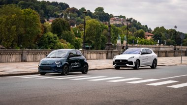Fiat 500e e Maserati Grecale con tecnologia STLA AutoDrive
