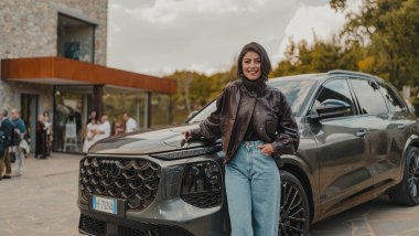 Alessandra Mastronardi alla presentazione delle Audi A6 Allroad e Audi Q7