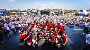 MotoGP 2026, GP Indonesia: festa per la vittoria Sprint di Marquez. Foto: Ducati Corse
