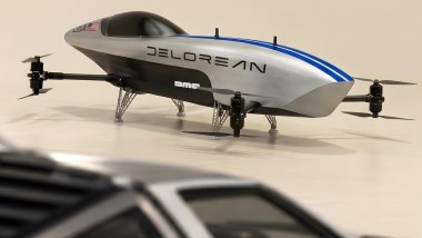Il velivolo DeLorean per l'Airspeeder International Series