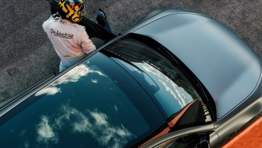 Polestar 4, i test in pista