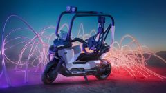bmw vision ce concept scooter si guida senza casco