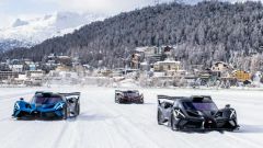 Video Bugatti Bolide sul ghiaccio: show esclusivo a St. Moritz
