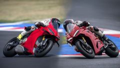 Ducati Panigale V4 S 2025 vs Panigale V2 S 2025: il test in pista