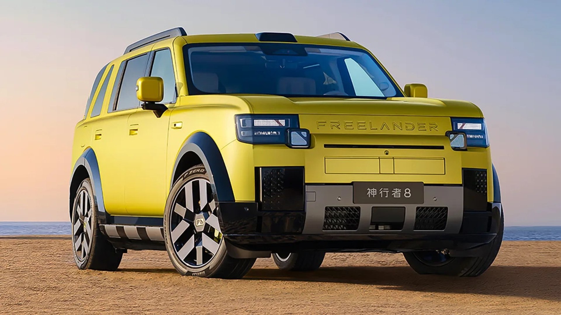 Freelander 8 revela interior com ecrã panorâmico 8K de 46,3 polegadas