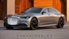 Mercedes Classe S: il rendering ispirato alla Vision Iconic