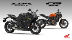 Honda CB650R e CBR650R si rinnovano: colori e versioni