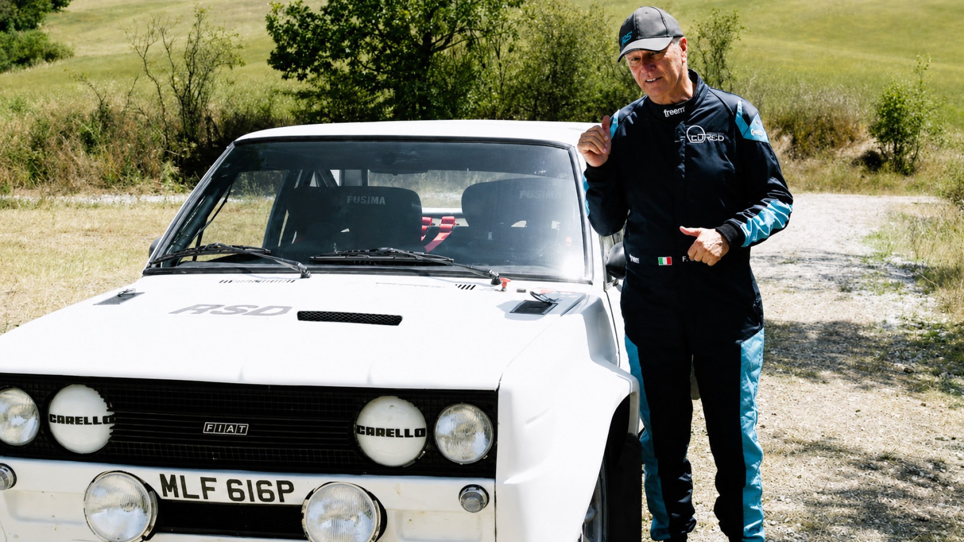 Franco Cunico prova la Fiat 131 Abarth Rally Gr.4 restomod di RSD in un'esperienza di guida pura e senza filtri