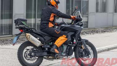KTM 790 Adventure, il prototipo visto di lato