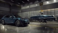 SUV Porsche Macan Turbo Concept Lago e barca Frauscher Spectre 790