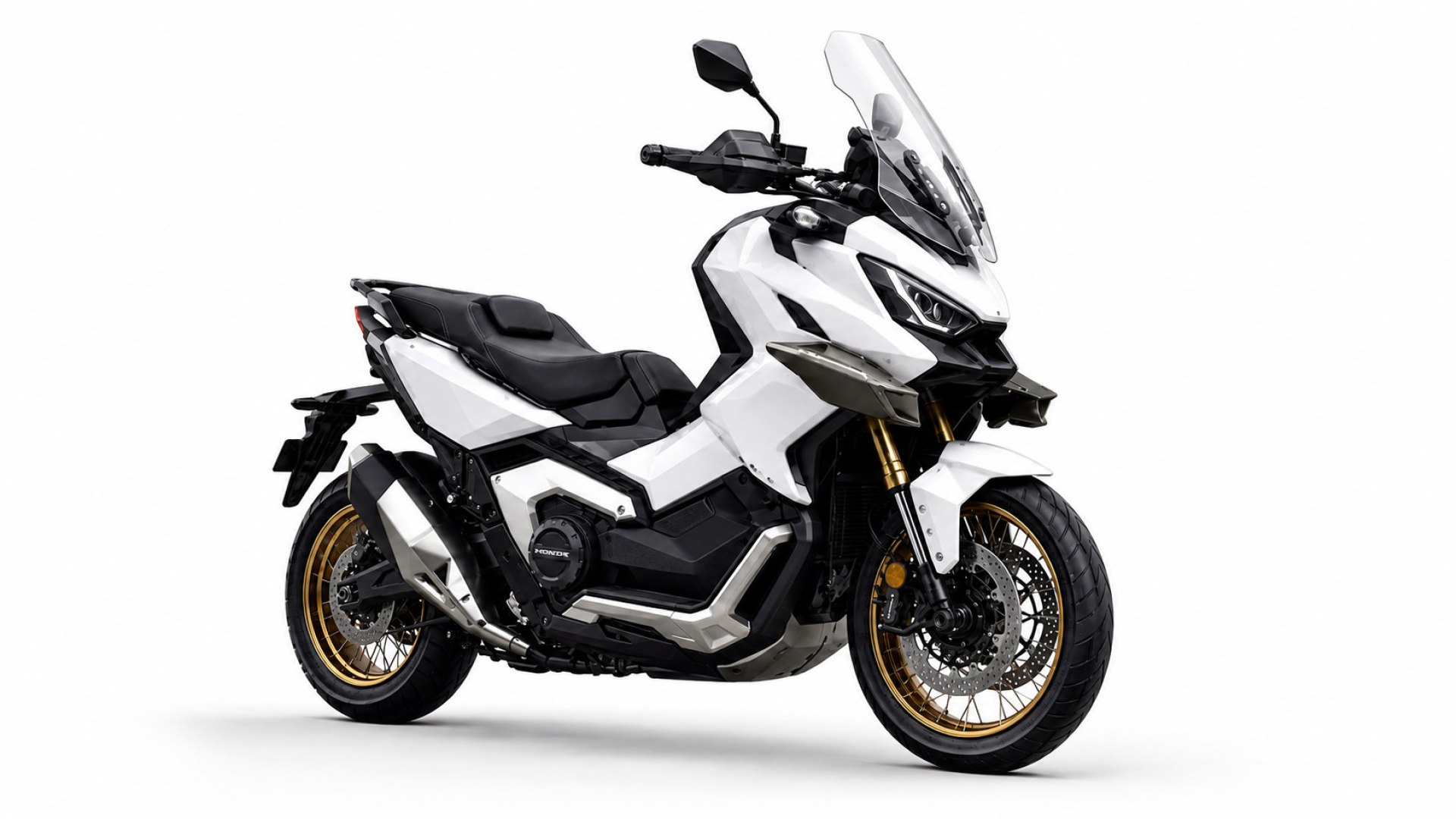 Concept di scooter con motore bicilindrico da 95 CV, ciclistica da moto e design aerodinamico