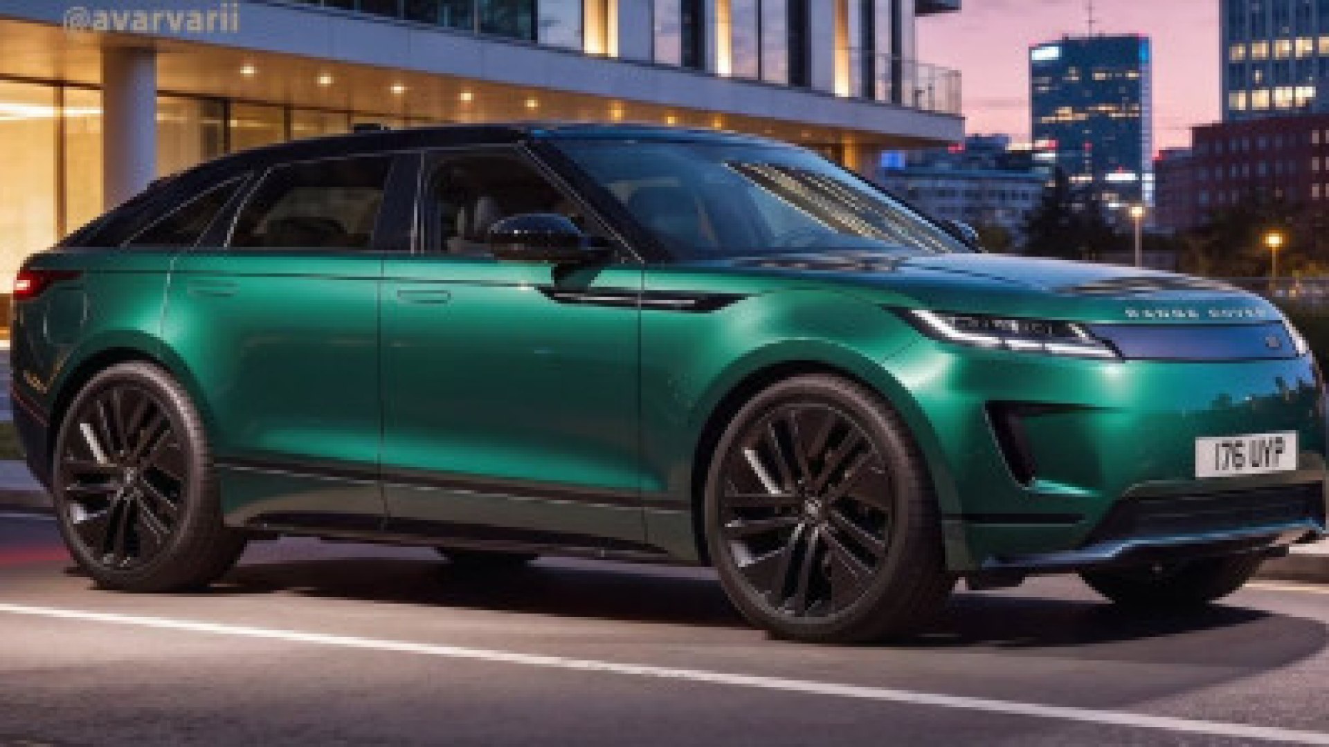 Nuova Range Rover GT in CGI, design sportivo e elettrico, sottolineato da dettagli stilistici e tecnologici