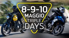 Triumph Triple Days 8-10 maggio: prova Tracker 400, Trident e Tiger Sport 660